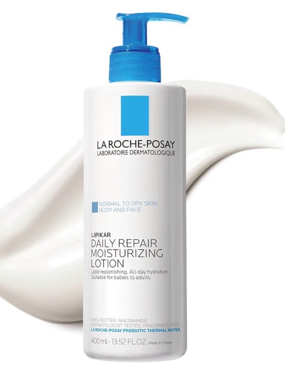 La Roche-Posay Lipikar Daily Repair Moisturizing Lotion — White and Blue